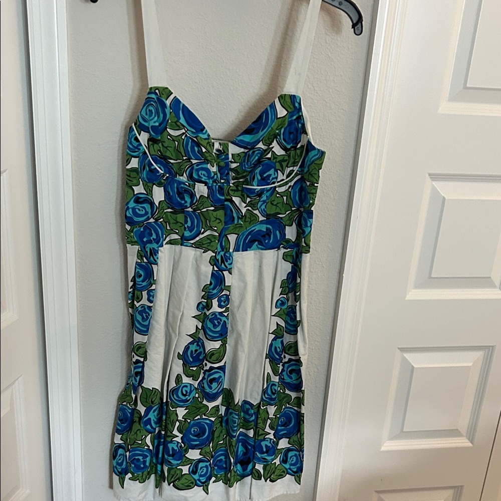 Guess Blue and Green Patterned Dress